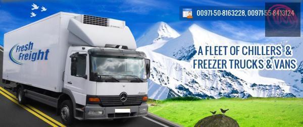 Refrigerated Truck, Freezer Truck, Chiller Van, for Rent Dubai, AUH